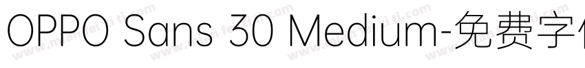 OPPO Sans 30 Medium字体转换